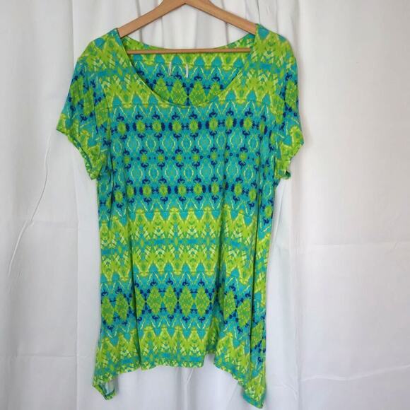 Ruby Rd Size XL Womens Top Polyester Assymetric Hem Gently worn - Picture 1 of 13